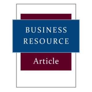 Business Resource article