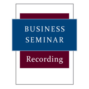 Business Seminar recording